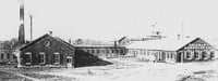 black and white of Coleman Hardware store