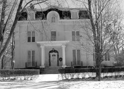 black and white of Stratton House
